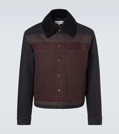 Loewe Dnim Jacket Jackets Black In Brown