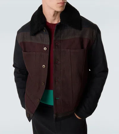 Loewe Dnim Jacket Jackets Black In Brown