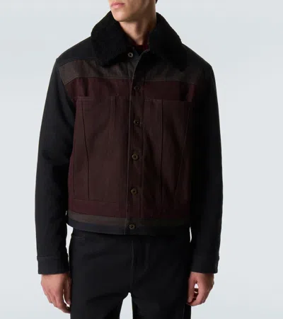 Loewe Dnim Jacket Jackets Black In Brown