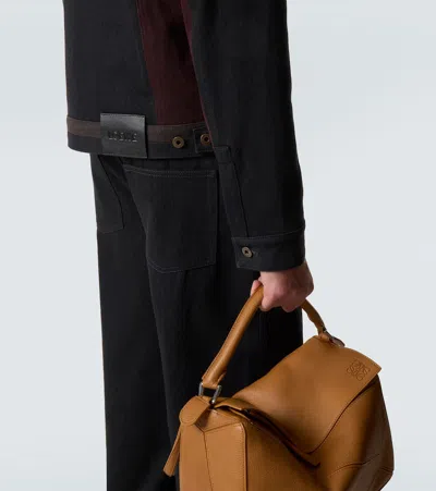 Loewe Dnim Jacket Jackets Black In Brown