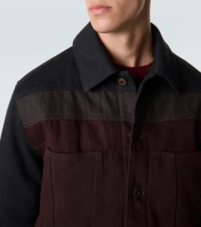 Loewe Dnim Jacket Jackets Black In Brown