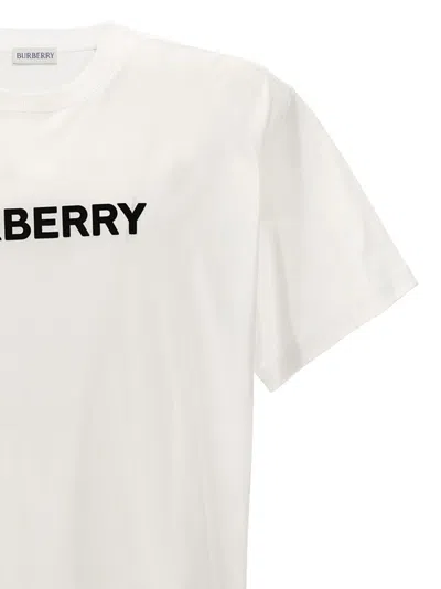 Burberry Logo Print Cotton Oversized T-shirt In White