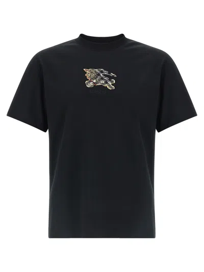Burberry Seth Ekd Crew Neck Short Sleeve T-shirt In Black