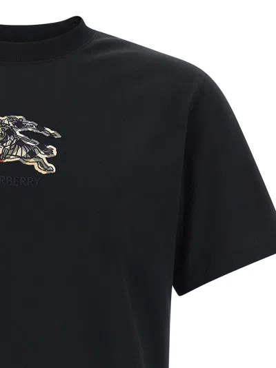 Burberry Seth Ekd Crew Neck Short Sleeve T-shirt In Black