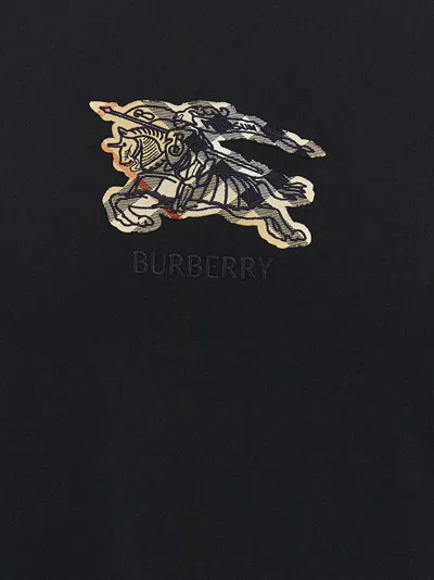 Burberry Seth Ekd Crew Neck Short Sleeve T-shirt In Black