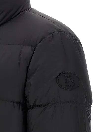 Burberry Beige Check Nylon Reversible Down Puffer Jacket In Brown