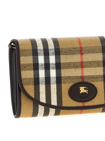 Burberry Beige Highlands Crossbody Bag In Brown