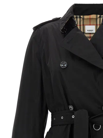 Burberry Women 'kensington' Trench Coat In Black