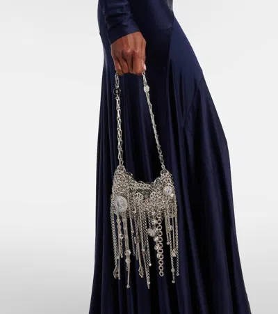 Rabanne 1969 Nano Judy Blane Bag In Silver In Silver