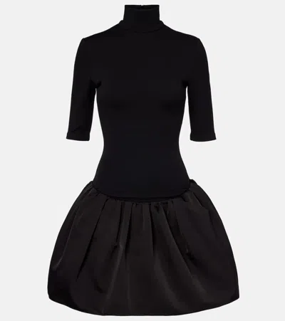 Magda Butrym Mini Dress With Balloon Skirt In Black