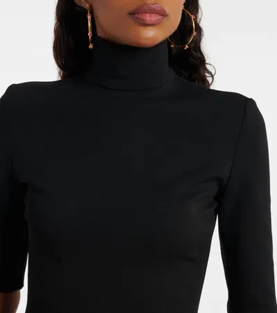 Magda Butrym Mini Dress With Balloon Skirt In Black