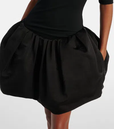 Magda Butrym Mini Dress With Balloon Skirt In Black