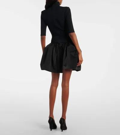 Magda Butrym Mini Dress With Balloon Skirt In Black