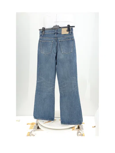 Celine Women Bootcut Jeans In Blue