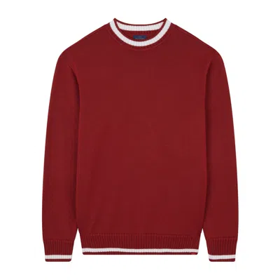 Paul & Shark Soft Cool Touch Wool Crewneck Sweater In Brown