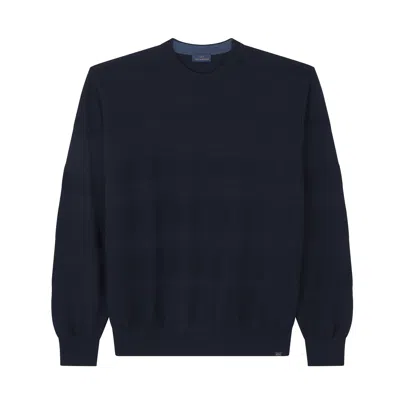 Paul & Shark Ultrafine Merino Wool Sweater With Shark Embroidery In Blue