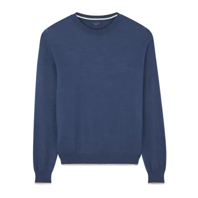 Paul & Shark Extra Soft Wool Crewneck Sweater In Blue