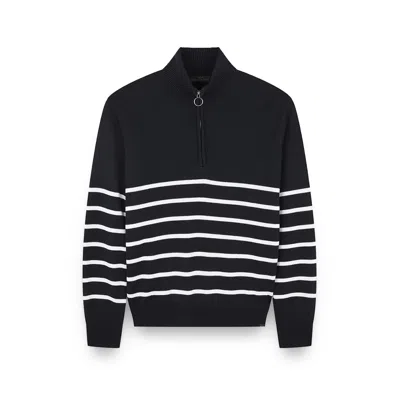 Paul & Shark Soft Cool Touch Wool Half Zip Sweater