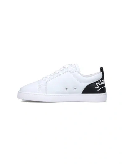 Christian Louboutin Fun Louis Junior Sneakers In White