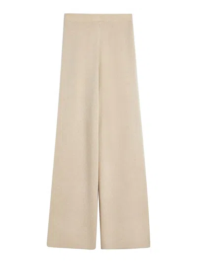 Max Mara Wool And Cashmere Trousers In Neutral