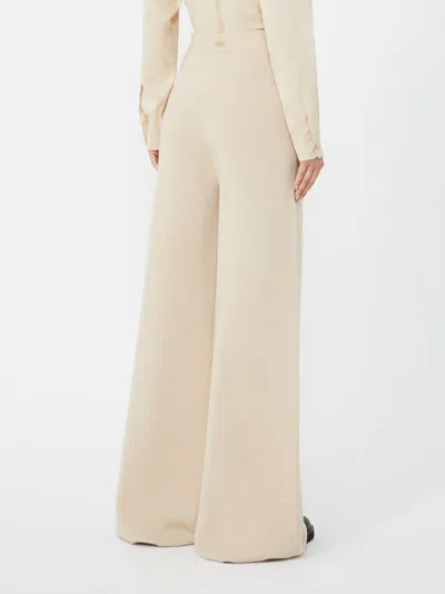 Max Mara Wool And Cashmere Trousers In Neutral