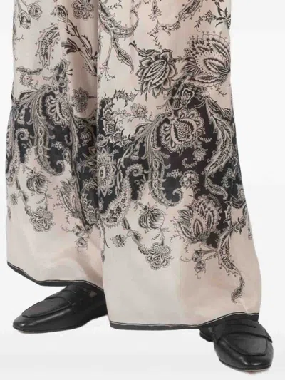 Zimmermann Pantalone Rhiannon In Seta Stampata  Donna In Sand