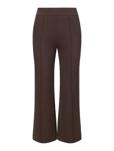 Staud Pantalone Knack Dark Chocolate In Brown