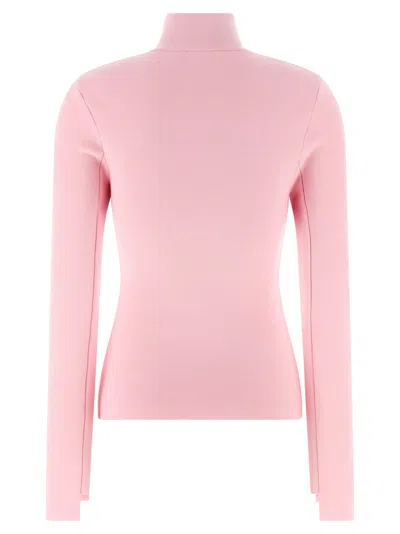 Courrèges Courreges Women Interlock Viscose Sweater In Pink