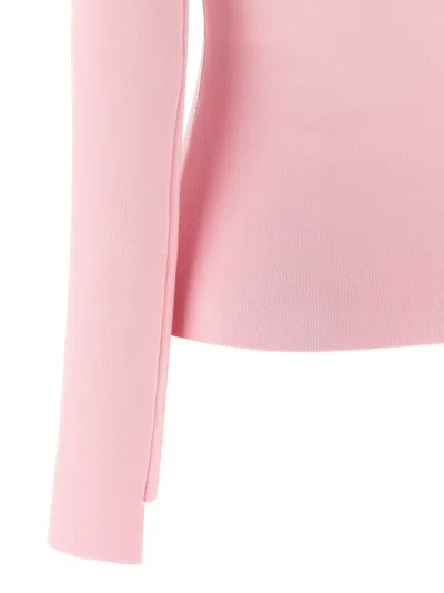Courrèges Courreges Women Interlock Viscose Sweater In Pink