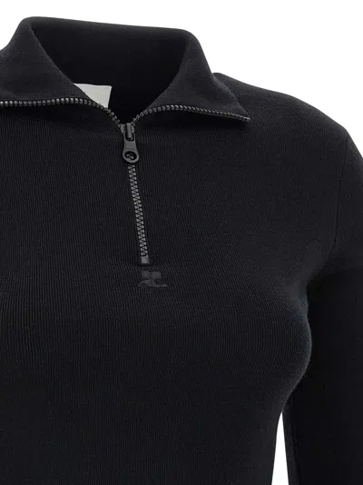 Courrèges Courreges Women Wool Knit Dress In Black