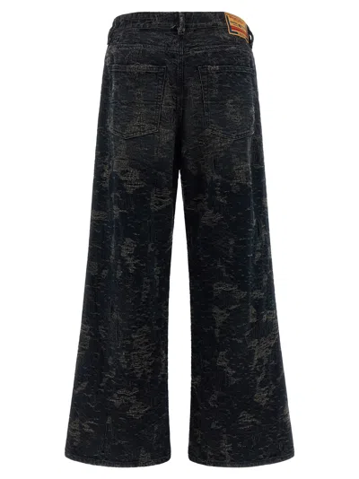 Diesel Vintage Inspired D-sire Denim Trousers In Gray