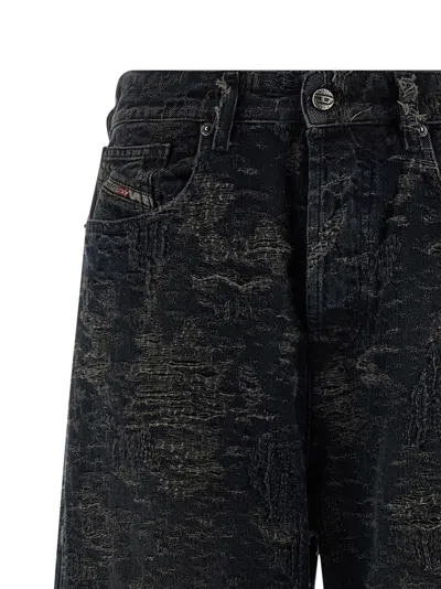 Diesel Vintage Inspired D-sire Denim Trousers In Gray
