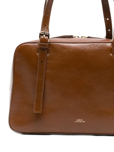 Apc A.p.c. Virginie Shoulder Bag In Brown
