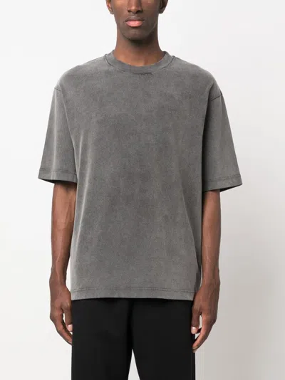 Acne Studios Grey Cotton Clothing T-shirts And Polos In Gray