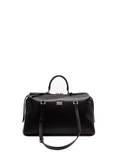 Dolce & Gabbana Calf Leather Shoulder Bag Vittoria Model In Multi