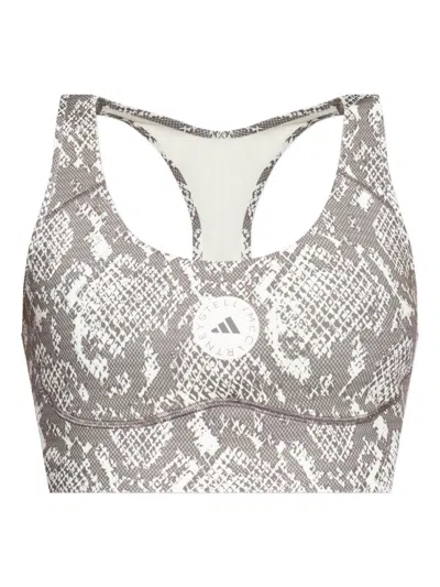 Adidas By Stella Mccartney Printed Gym Bra In Multi