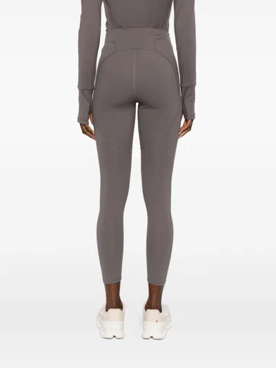 Adidas By Stella Mccartney Logo Leggings In Brown