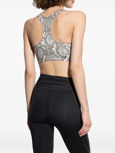 Adidas By Stella Mccartney Printed Gym Bra In Multi