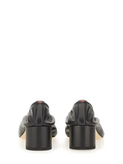 Aeyde Black Nappa Leather High Heels In Black