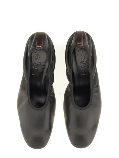 Aeyde Black Nappa Leather High Heels In Black