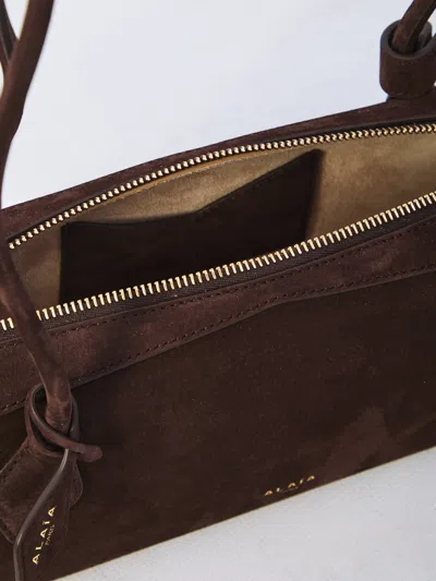 Alaïa Alaia Women Teckel Medium Suede Shoulder Bag