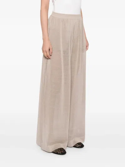 Alaïa Alaia Knit Trousers In Neutral