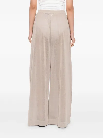 Alaïa Alaia Knit Trousers In Neutral