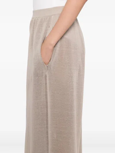 Alaïa Alaia Knit Trousers In Neutral