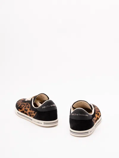 Dolce & Gabbana Saint Tropez Light Leather Sneakers In Multi