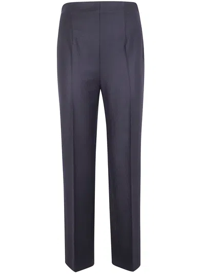 Alberta Ferretti Tailored Trousers With Front Pleats And Pockets In Blue