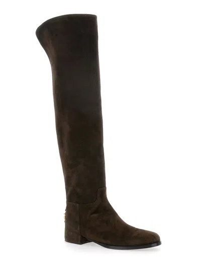 Dolce & Gabbana Women Stivale Suede In Multi