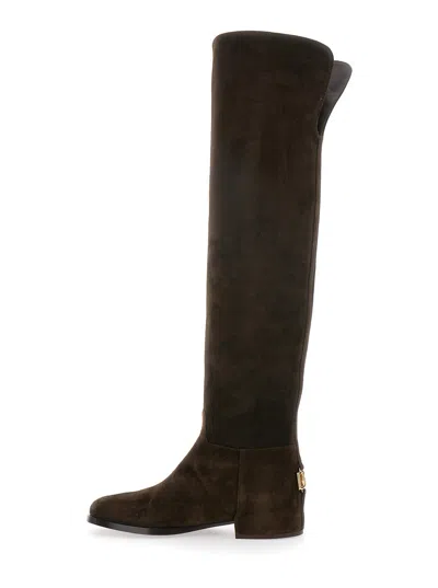 Dolce & Gabbana Women Stivale Suede In Multi