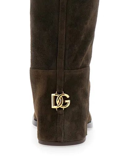 Dolce & Gabbana Women Stivale Suede In Multi