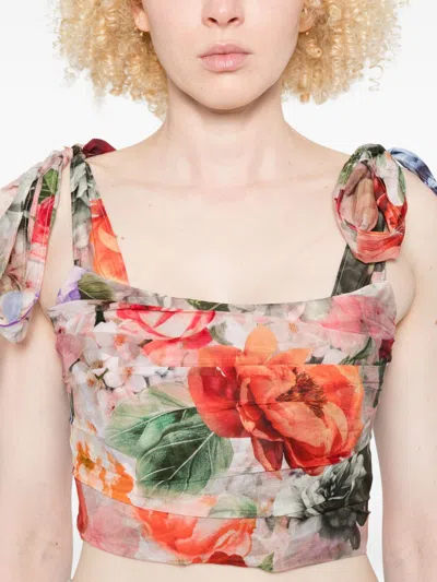 Alice And Olivia Alice + Olivia Haven Bustier Top In Multi